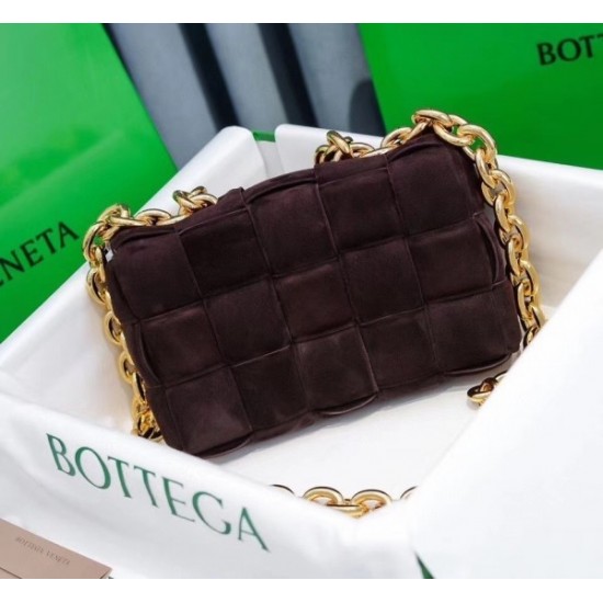 Bottega Veneta Chain Cassette Bag In Fondant Suede