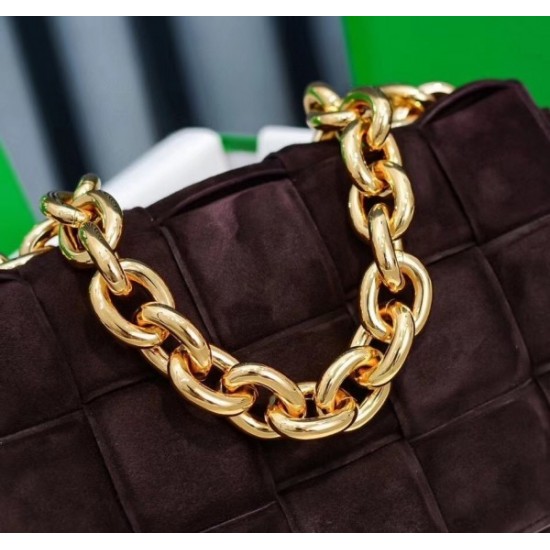 Bottega Veneta Chain Cassette Bag In Fondant Suede