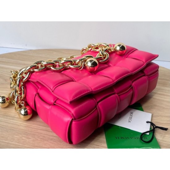 Bottega Veneta Chain Cassette Bag In Lollipop Lambskin