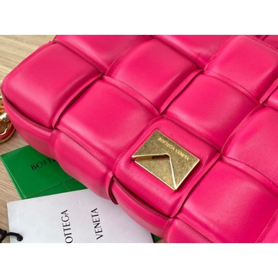 Bottega Veneta Chain Cassette Bag In Lollipop Lambskin