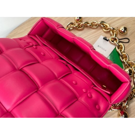 Bottega Veneta Chain Cassette Bag In Lollipop Lambskin