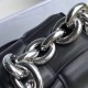 Bottega Veneta Chain Cassette Bag In Noir Calfskin