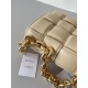 Bottega Veneta Chain Cassette Bag In Porridge Lambskin