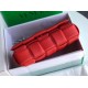 Bottega Veneta Chain Cassette Bag In Red Calfskin