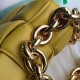 Bottega Veneta Chain Cassette Bag In Yellow Calfskin