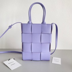 Bottega Veneta Mini Cassette Tote Bag In Wisteria Lambskin