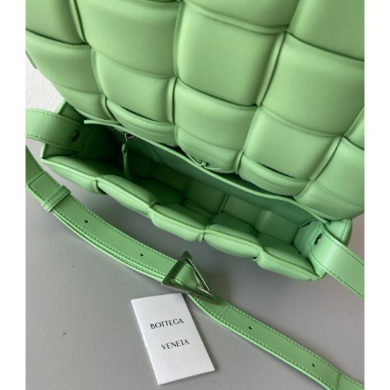 Bottega Veneta Padded Cassette Bag In Acid Green Lambskin