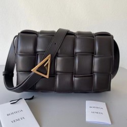 Bottega Veneta Padded Cassette Bag In Black Lambskin