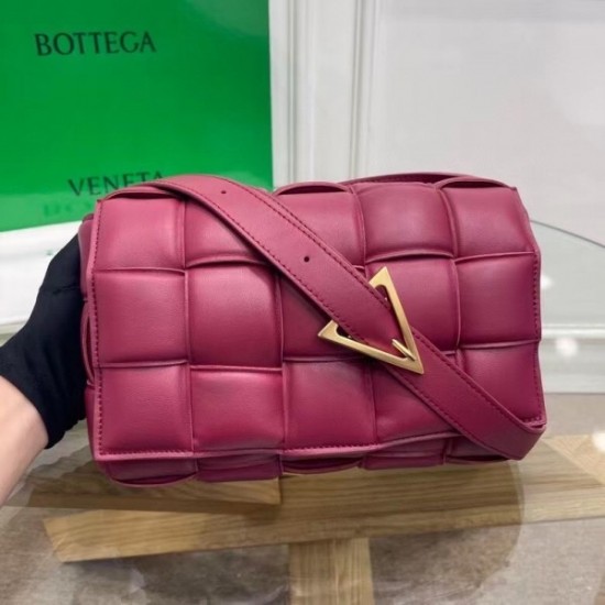 Bottega Veneta Padded Cassette Bag In Cinnabar Calfskin