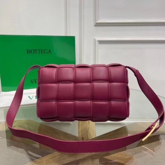 Bottega Veneta Padded Cassette Bag In Cinnabar Calfskin