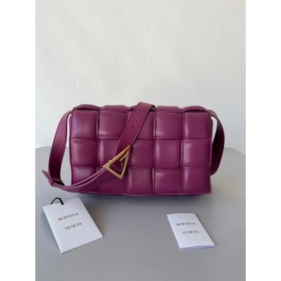 Bottega Veneta Padded Cassette Bag In Cinnabar Lambskin