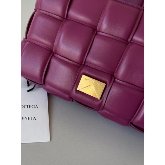 Bottega Veneta Padded Cassette Bag In Cinnabar Lambskin