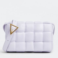 Bottega Veneta Padded Cassette Bag In Lilas Lambskin