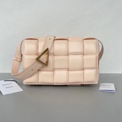 Bottega Veneta Padded Cassette Bag In Melon Lambskin