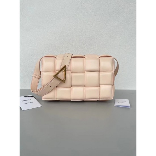 Bottega Veneta Padded Cassette Bag In Melon Lambskin