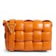 Bottega Veneta Padded Cassette Bag In Orange Lambskin