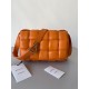 Bottega Veneta Padded Cassette Bag In Orange Lambskin