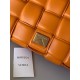 Bottega Veneta Padded Cassette Bag In Orange Lambskin