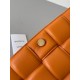 Bottega Veneta Padded Cassette Bag In Orange Lambskin