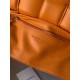 Bottega Veneta Padded Cassette Bag In Orange Lambskin