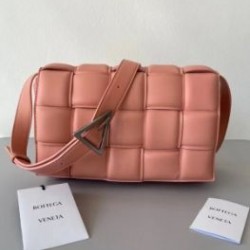 Bottega Veneta Padded Cassette Bag In Peachy Lambskin