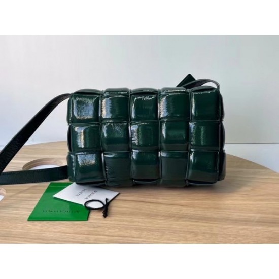 Bottega Veneta Padded Cassette Bag In Raintree Deerskin