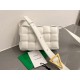 Bottega Veneta Padded Cassette Bag In White Lambskin