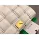 Bottega Veneta Padded Cassette Bag In White Lambskin