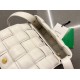 Bottega Veneta Padded Cassette Bag In White Lambskin