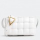 Bottega Veneta Padded Cassette Bag In White Lambskin