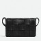 Bottega Veneta Small Cassette Bag In Black Intrecciato Lambskin