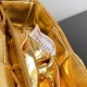 Bottega Veneta Small Cassette Bag In Gold Metallic Lambskin