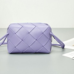 Bottega Veneta Small Cassette Camera Bag In Wisteria Lambskin