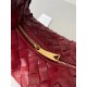 Bottega Veneta BV Jodie Mini Bag In Dark Red Intrecciato Lambskin