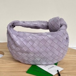 Bottega Veneta BV Jodie Mini Bag In Lilac Intrecciato Suede