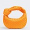 Bottega Veneta BV Jodie Mini Bag In Orange Intrecciato Lambskin