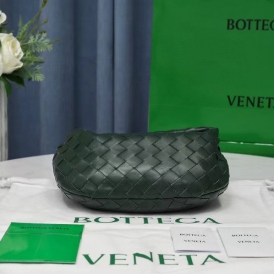 Bottega Veneta BV Jodie Mini Bag In Raintree Intrecciato Lambskin