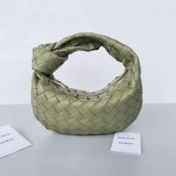 Bottega Veneta BV Jodie Mini Bag In Travertine Intrecciato Lambskin