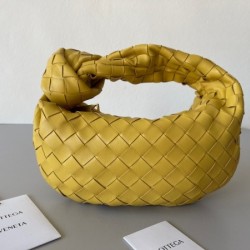 Bottega Veneta BV Jodie Mini Bag In Yellow Intrecciato Lambskin