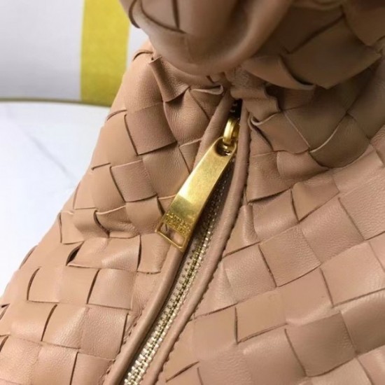 Bottega Veneta BV Jodie Small Bag In Beige Intrecciato Leather