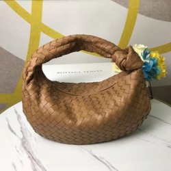 Bottega Veneta BV Jodie Small Bag In Caramel Intrecciato Leather