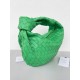 Bottega Veneta BV Jodie Teen Bag In Green Intrecciato Leather