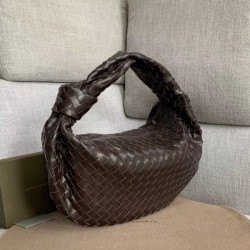 Bottega Veneta Large BV Jodie Bag In Fondente Woven Leather