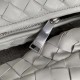 Bottega Veneta Large BV Jodie Bag In White Woven Leather