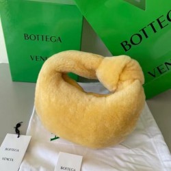 Bottega Veneta Mini BV Jodie Bag In Teddy Shearling