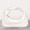 Bottega Veneta Mini BV Jodie Bag In White Woven Leather