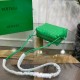 Bottega Veneta Loop Small Bag In Green Intrecciato Lambskin