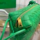 Bottega Veneta Loop Small Bag In Green Intrecciato Lambskin