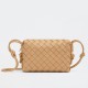 Bottega Veneta Mini Loop Bag In Beige Intrecciato Lambskin