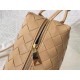 Bottega Veneta Small Loop Bag In Beige Intrecciato Lambskin